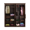 Four Door Wardrobe | Honey Finish | Brown