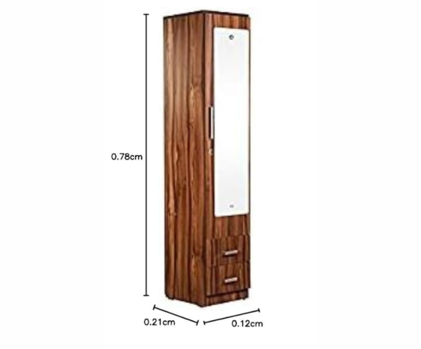 Single Door Wardrobe with Drawers