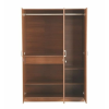 Three Door Wardrobe Jungle Wood with Drawer | with Hanging Space and Shelves