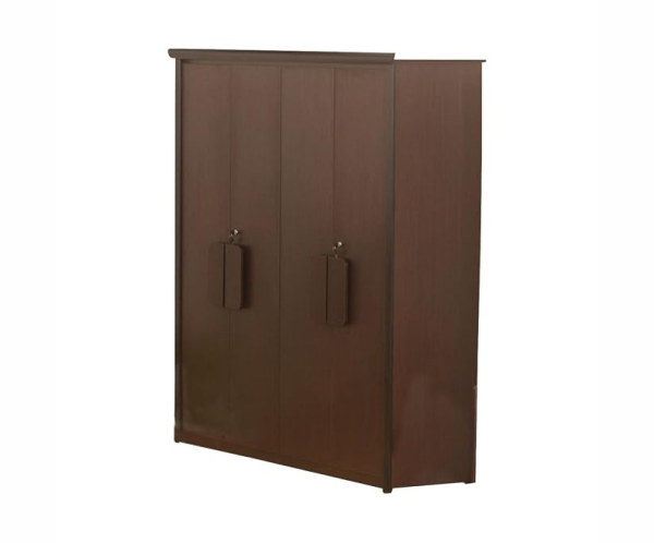 Four Door Wardrobe | Honey Finish | Brown