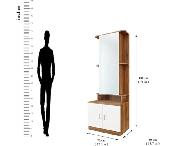 Hexagon Furnitures Premium Dressing Table with Mirror and Storage