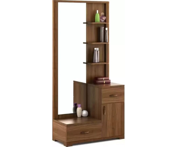 Engineered Wood Dressing Table With Mirror Drawer And Storage