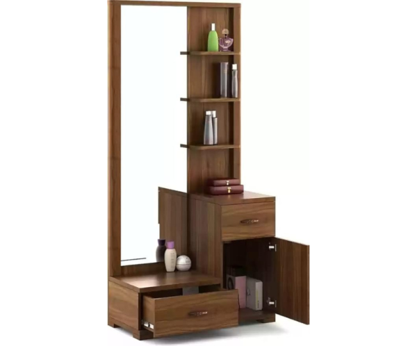 Engineered Wood Dressing Table With Mirror Drawer And Storage