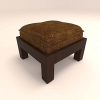 Stylish Centre Table with 4 Stool and Light Brown Cushions