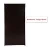 Double Door Wardrobe with Mirror in Dark Walnut Color