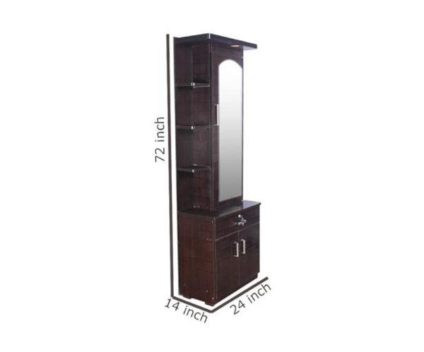 Engineered Wood Modern Brick Textured Dressing Table