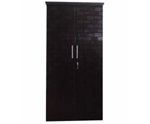 Mordern Brick Textured Double Door Wardrobe