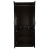 1 Wooden Orchid Dark Double Door Wardrobe