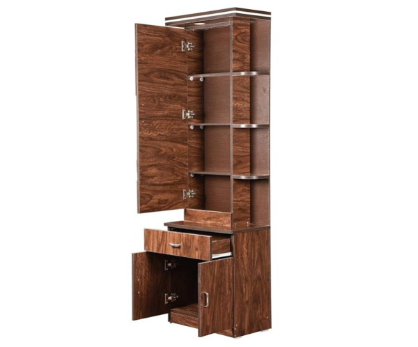 Wooden Orchid Light Glossy Dressing Table | Brown