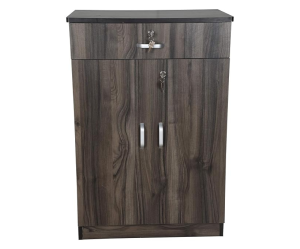 Cafe Wooden Walnut Shoe Rack | Standard | Brown