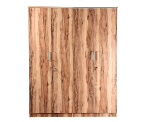 Tigress Teak Four Door Wardrobe
