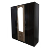 Wood Wardrobe Brown Three door