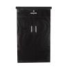 S Textured Double Door Shoe Rack in Dark Brown