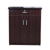 Leaf Textured Double Door Shoe Cabinet