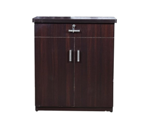 Leaf Textured Double Door Shoe Cabinet