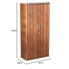 Streak Textured Double Door Wardrobe | Wood