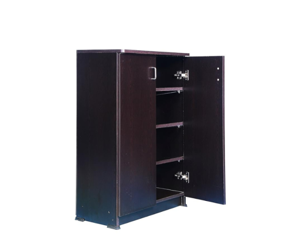 Standing Shoe Rack With 4 Steps | Black | Multi-Ply | Particle Board