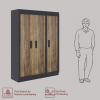 Engineered Wood G7 Wardrobe | Forest Dark & Grey