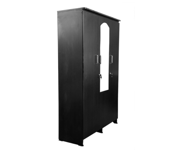 Wood Mark Three Door Wardrobe with Drawer | Black