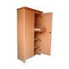 Double Door Wardrobe With Drawers In Beige Color | Wood