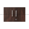 Three Door Wardrobe in Walnut Finish