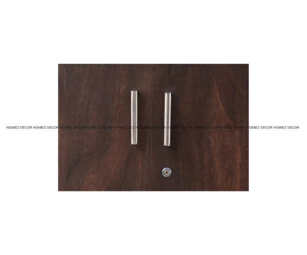 Three Door Wardrobe in Walnut Finish