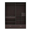 Four Door in New Wenge Color Finish for Bedroom with One Mirror Inserted | Engineered Wood
