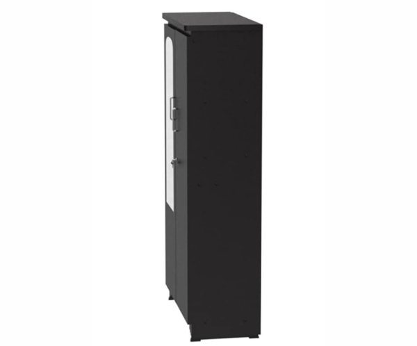 Multipurpose Storage Wooden Almirah Cabinet Wardrobe With Mirror, Drawers & Double Doors, Home Office | Black