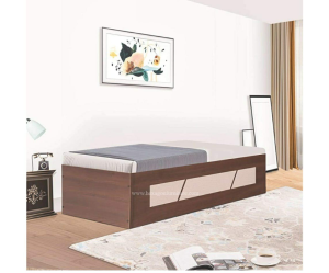 Engineered Wood Single Bed with Storage | King Size