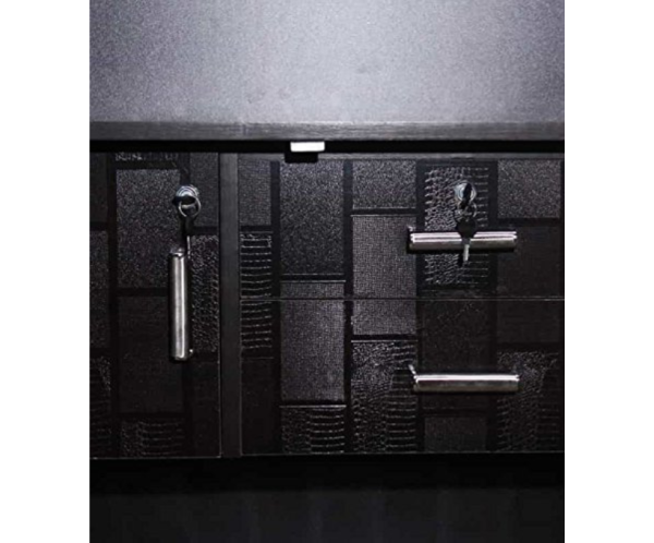 Mordern Brick Textured Double Door Wardrobe