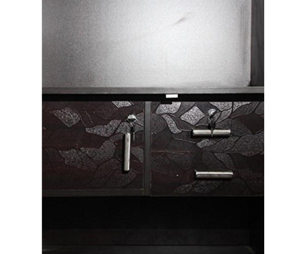 Leaf Textured Four Door Wardrobe