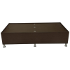 Wood Single Bed with Storage | Brown