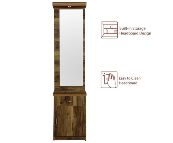 2 Wooden Tigress Teak Dressing Table Dresser | Brown | Big One