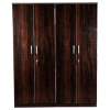 Four Door Wood Wardrobe | Brown