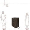 Cafe Wooden Walnut Shoe Rack | Standard | Brown