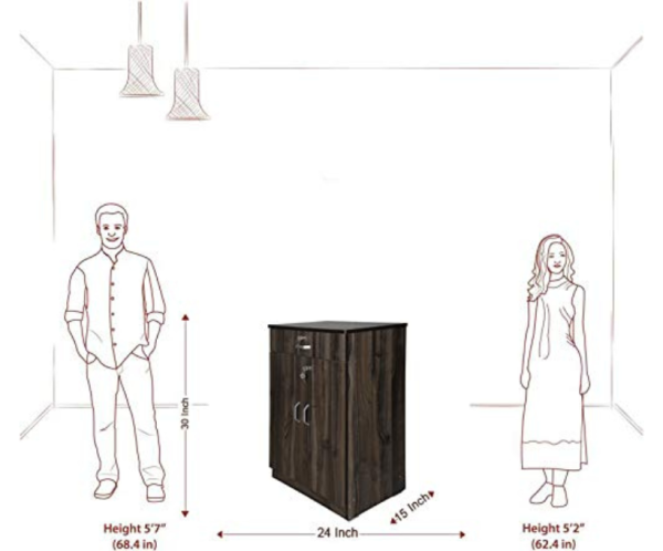 Cafe Wooden Walnut Shoe Rack | Standard | Brown