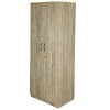 Wooden Cafe Walnut Double Door Wardrobe | Beige