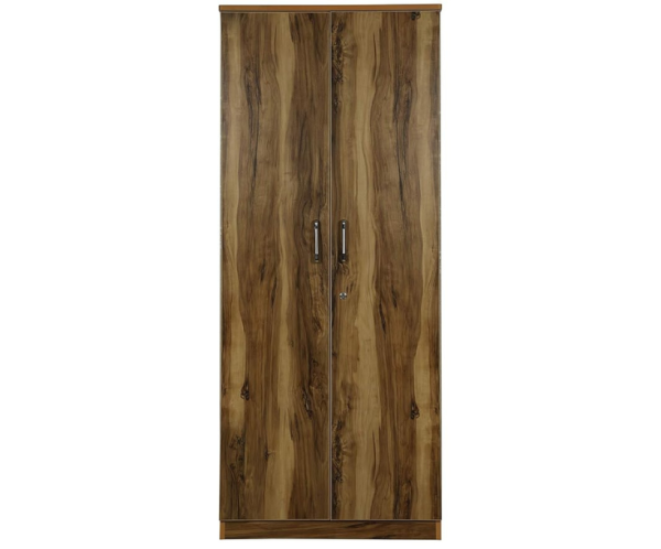 Wooden Tigress Teak Double Door Wardrobe | Brown