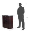 Leaf Textured Double Door Shoe Cabinet