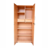 Double Door Wardrobe with Drawer | Beige