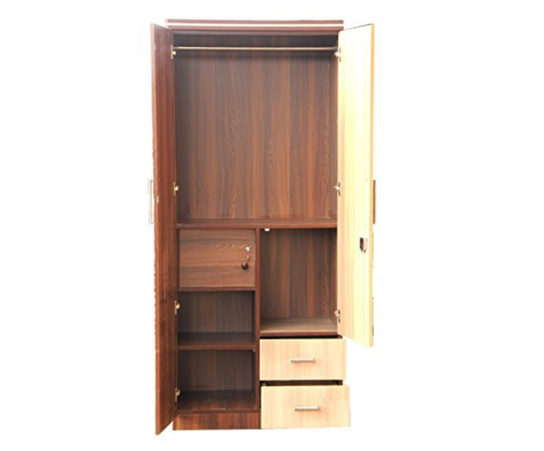 Delux Double Door Wardrobe with Mirror