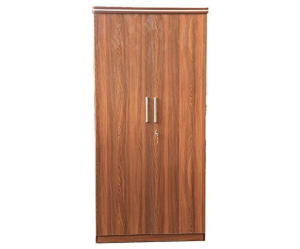 Streak Textured Double Door Wardrobe | Wood