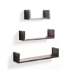 U Shaped Floatingwall Shelves | Set of 3