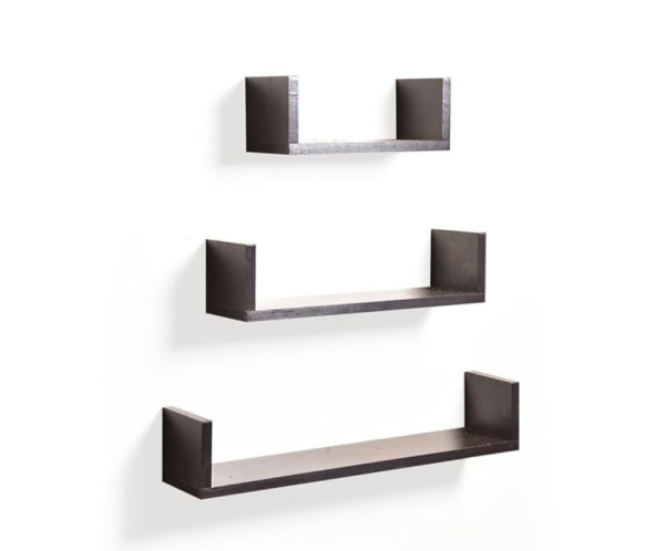 U Shaped Floatingwall Shelves | Set of 3