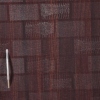 Brick Textured Engineered Wood Single Door Wardrobe with Mirror | Brown