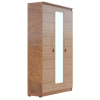 Three Door Wardrobe with Mirror in Amber with Urban Teak Finish
