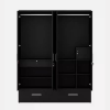 Four Door Wardrobe with Mirror, Drawers and Hanging Space for Bedroom