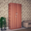Double Door Wardrobe in Light Brown color