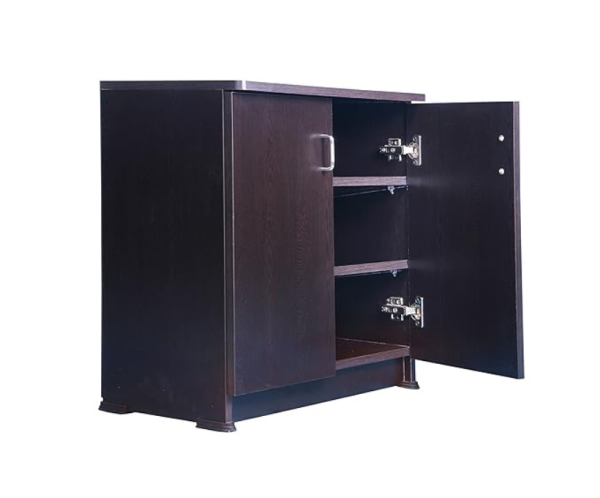Engineered Wood Shoe Rack in Dark Brown Color