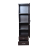 Engineered Wood Single Door Wardrobe in Brown Color